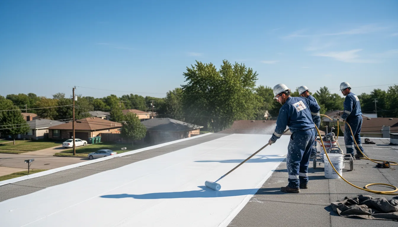 Commercial roof coating in Amorita, OK near me